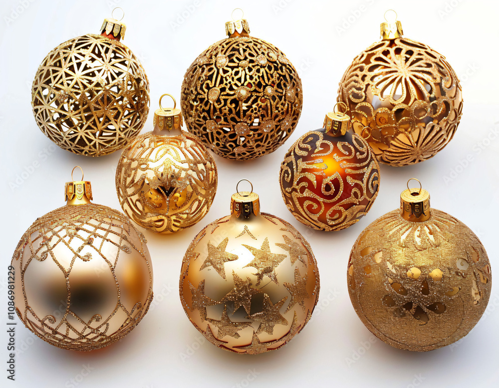 Gold Christmas Ornaments Gold Christmas Ornaments