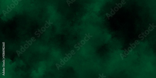 abstract cloud and vapor texture background. Black and Green smoke aquarelle smudge illustration smooth grungy smokey light green colors ink glow. green color powder explosion	
