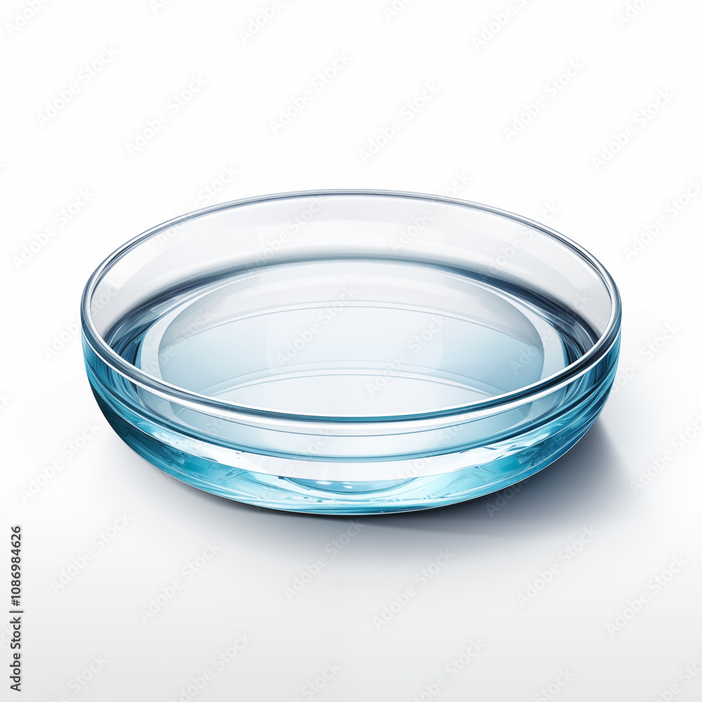 Laboratory glassware group with transparent liquid Laboratory glassware group with transparent liquid