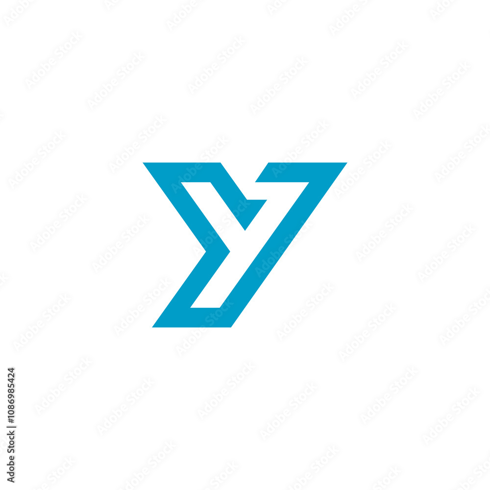 Geometric Letter Y logo design vector template Geometric Letter Y logo design vector template