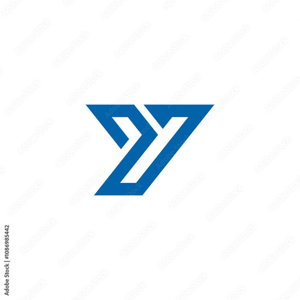 Geometric Letter Y logo design vector template Geometric Letter Y logo design vector template