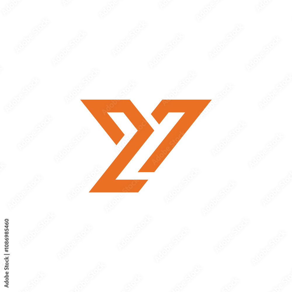 Fototapeta premium Geometric Letter Y logo design vector template