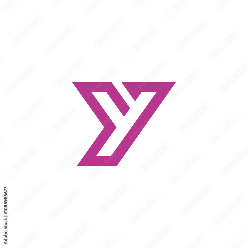 Geometric Letter Y logo design vector template Geometric Letter Y logo design vector template