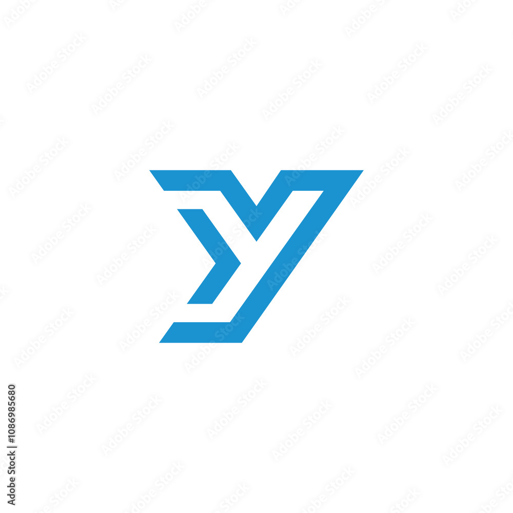 Geometric Letter Y logo design vector template Geometric Letter Y logo design vector template