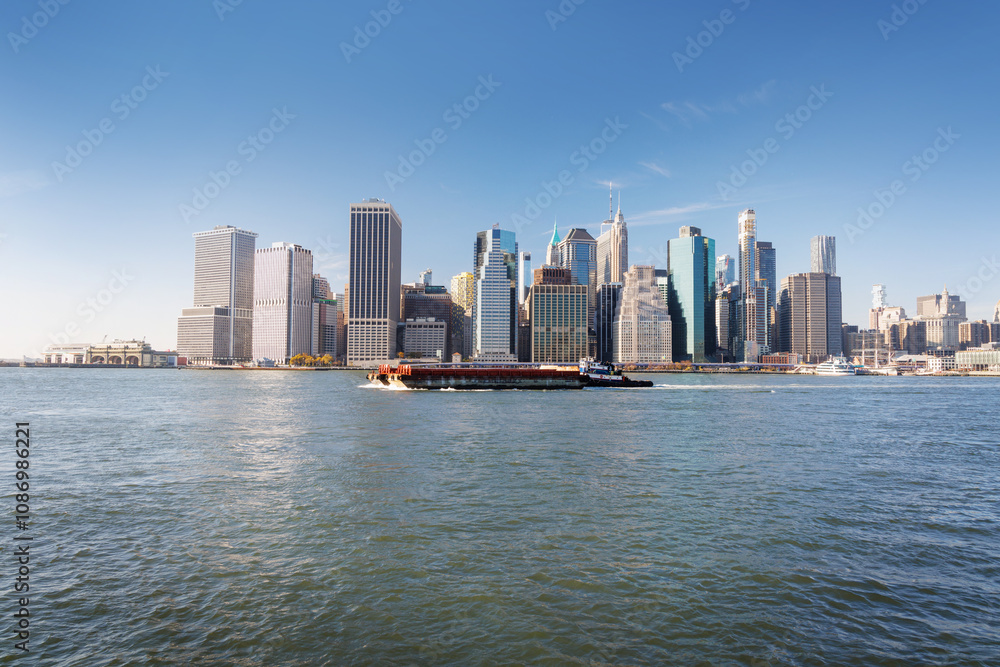 Naklejka premium The New York Manhattan skyline