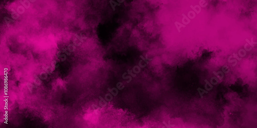 Violet dramatic smoke smoky illustration misty fog cumulus cloud modern vibrant grunge texture. Vector cloud reflection of neon smoke exploding design element. Colorful black and purple granite.
