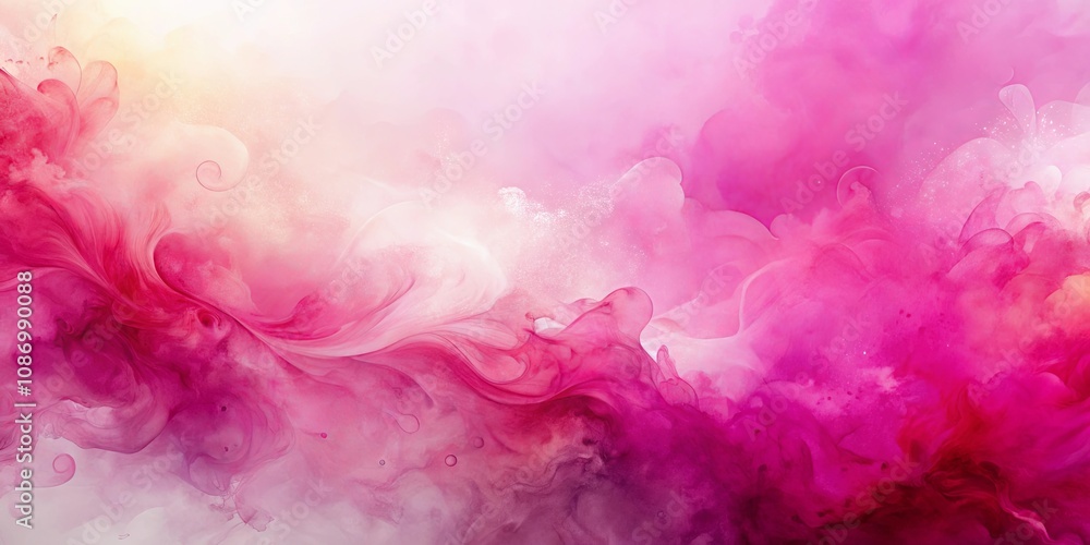 Fototapeta premium Abstract Pink and White Swirling Ink Design, Perfect for Backgrounds and Designs