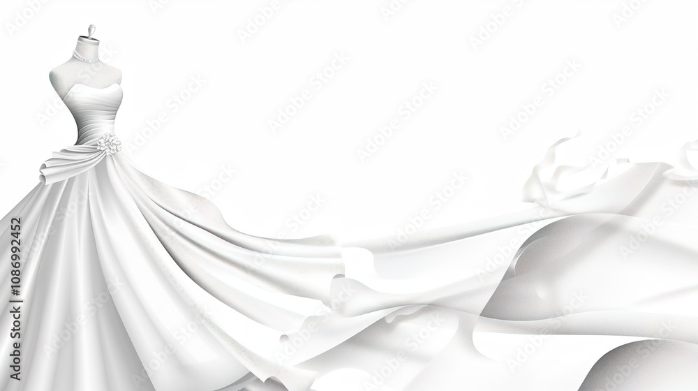 Add Elegance to Your Celebration with a Unique White Wedding Dress Setup! Add Elegance to Your Celebration with a Unique White Wedding Dress Setup!