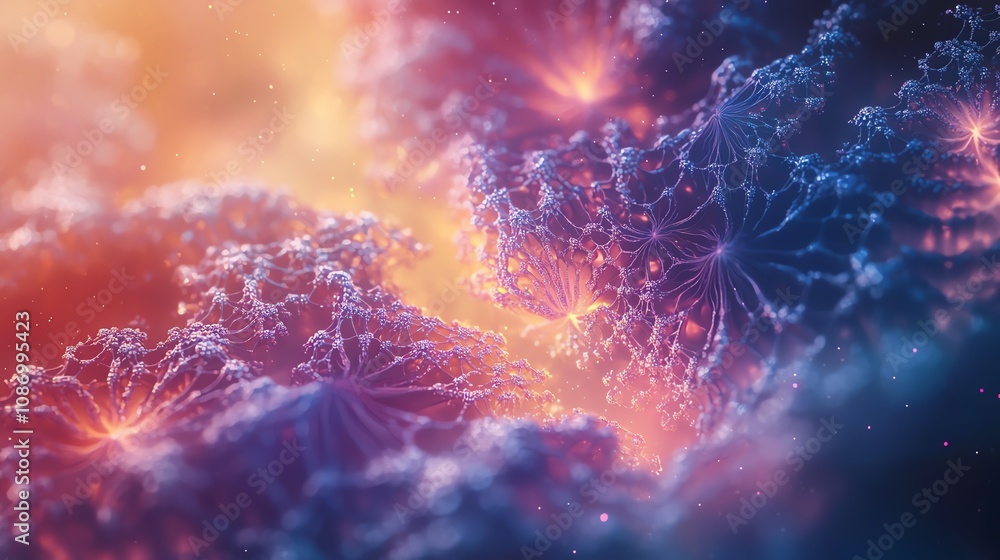 Abstract fractal art, vibrant colors, cosmic texture. Abstract fractal art, vibrant colors, cosmic texture.