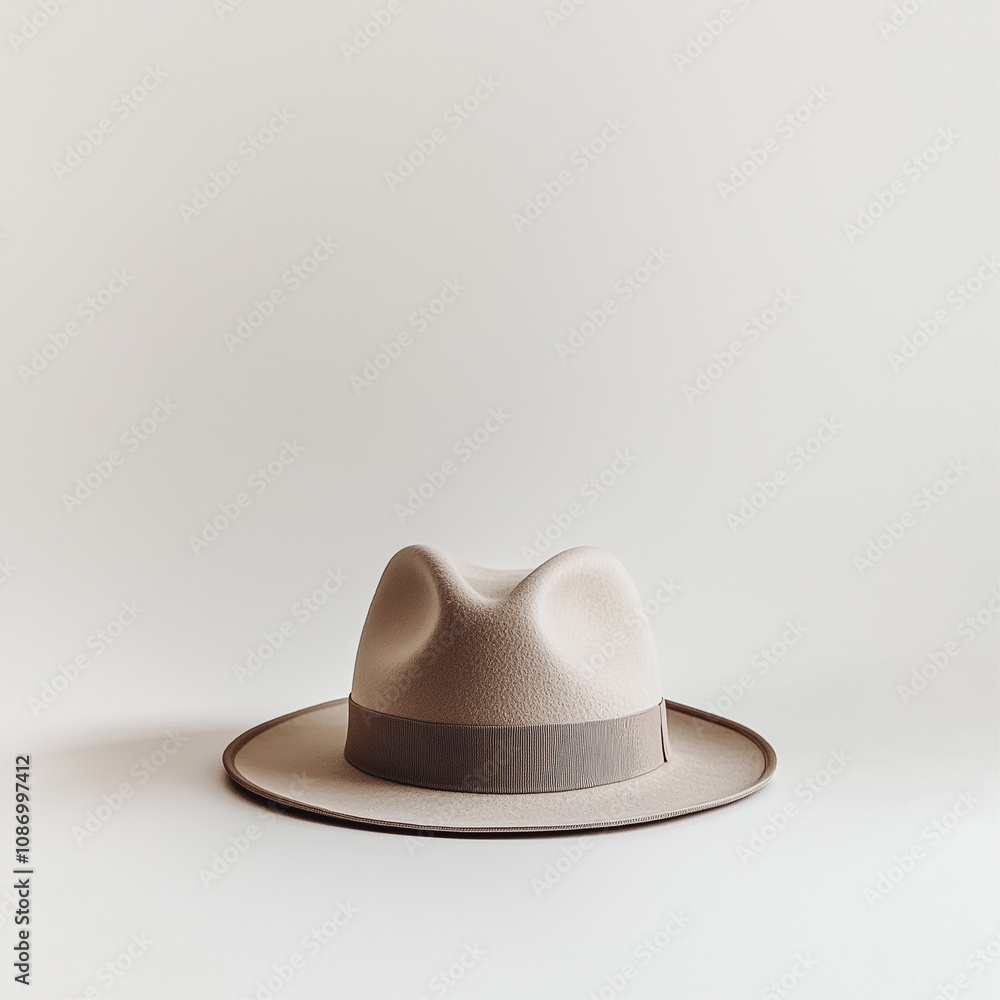 Photo of a hat on a white background. Generative AI. Photo of a hat on a white background. Generative AI.