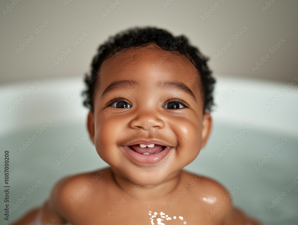 Baby with Bright Smile Sitting Indoors, Natural Light Close-Up
Baby with Bright Smile Sitting Indoors, Natural Light Close-Up