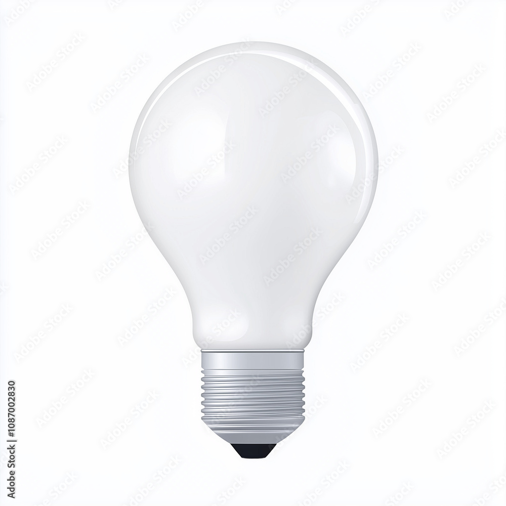 Energy Saving Light Bulb Isolated on White Background Energy Saving Light Bulb Isolated on White Background