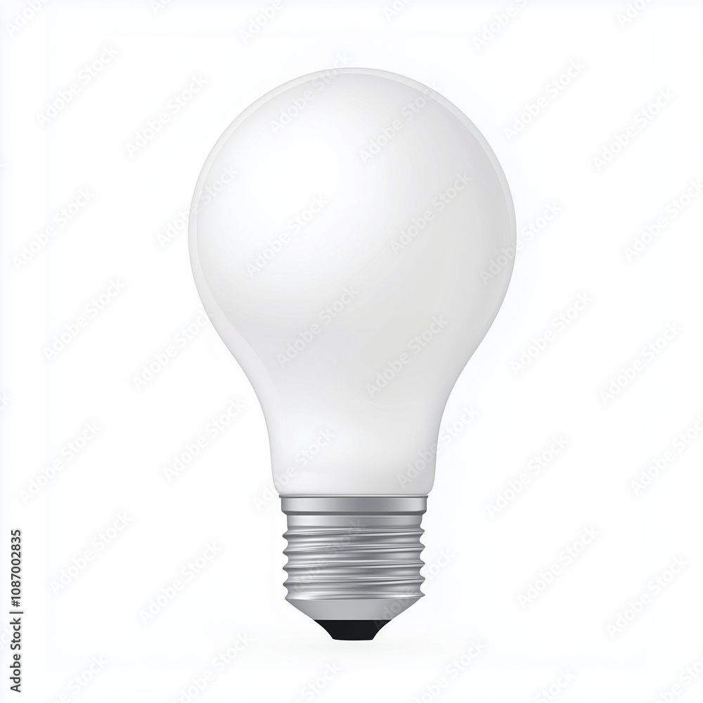 Energy Saving Light Bulb Isolated on White Background Energy Saving Light Bulb Isolated on White Background