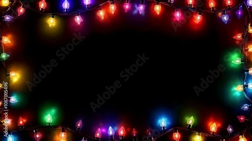 Christmas Lights Frame