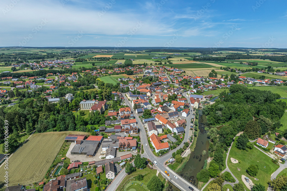 Bad Gögging, Stadtteil von Neustadt an der Donau und Kurort aus der Luft Bad Gögging, Stadtteil von Neustadt an der Donau und Kurort aus der Luft