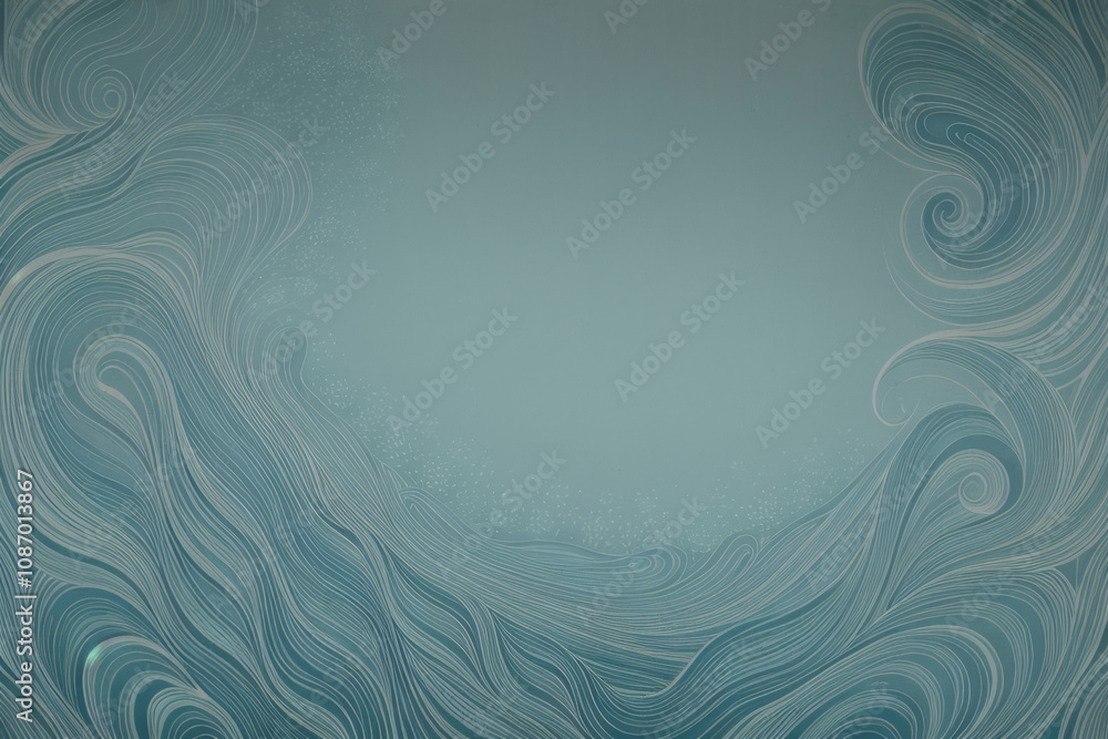 A swirling abstract pattern in shades of blue and green A swirling abstract pattern in shades of blue and green