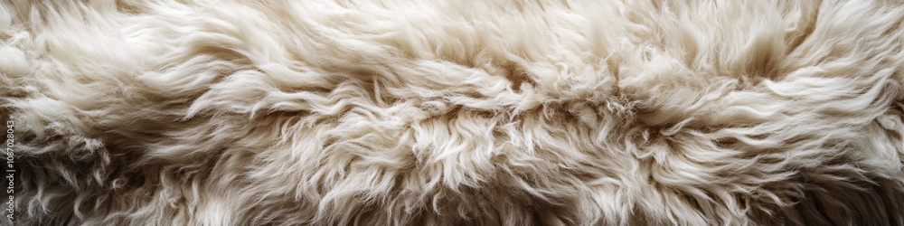 Shaggy Shearling Hide: A cozy shearling throw, with its fuzzy surface and natural color variations, inviting touch and warmth, in a tightly framed shot. Shaggy Shearling Hide: A cozy shearling throw, with its fuzzy surface and natural color variations, inviting touch and warmth, in a tightly framed shot.