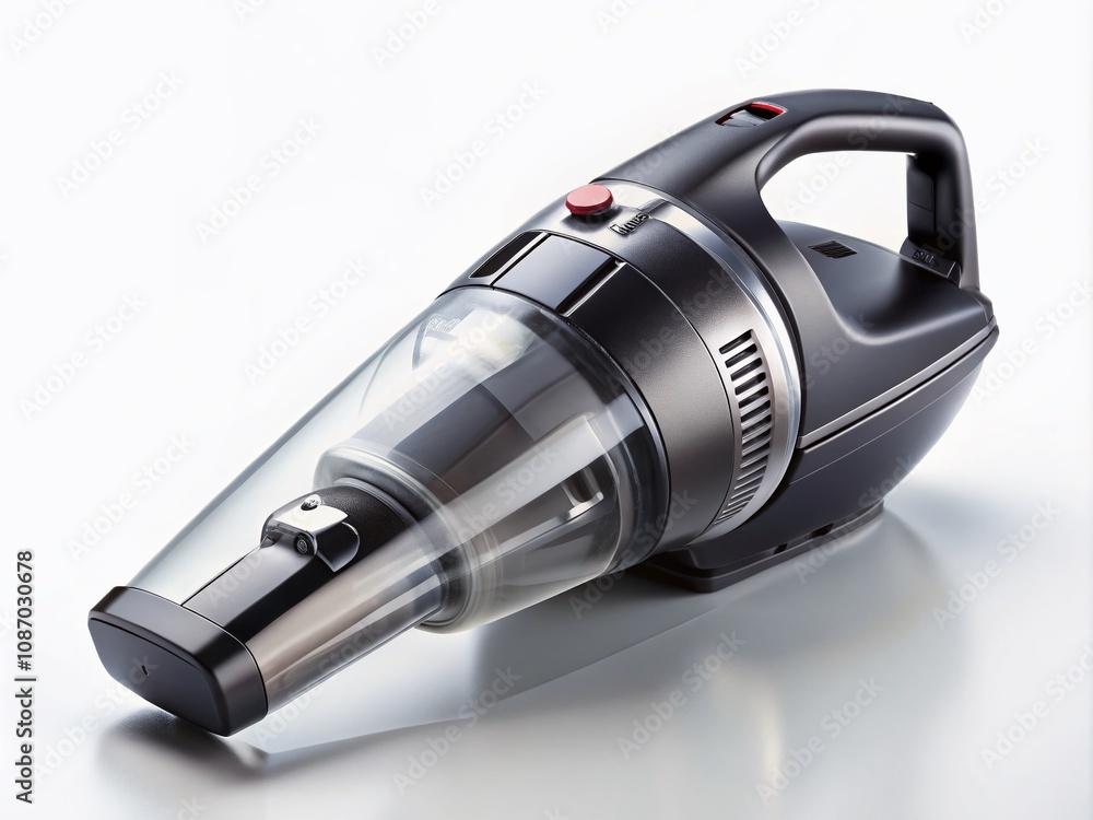 Handheld Vacuum Cleaner for Efficient Cleaning: Modern, Lightweight, and Portable Design Perfect for Home Use in Small Spaces, Isolated on White Background for Stock Photography Handheld Vacuum Cleaner for Efficient Cleaning: Modern, Lightweight, and Portable Design Perfect for Home Use in Small Spaces, Isolated on White Background for Stock Photography