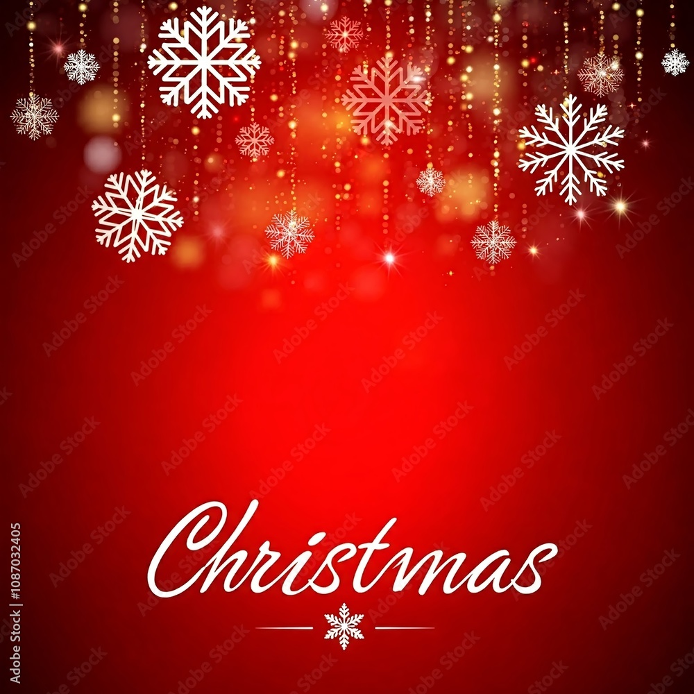 Festive Christmas background with paper snowflakes and sparkling bokeh effect. Perfect for holiday cards, website banners and social media posts. Festive Christmas background with paper snowflakes and sparkling bokeh effect. Perfect for holiday cards, website banners and social media posts.