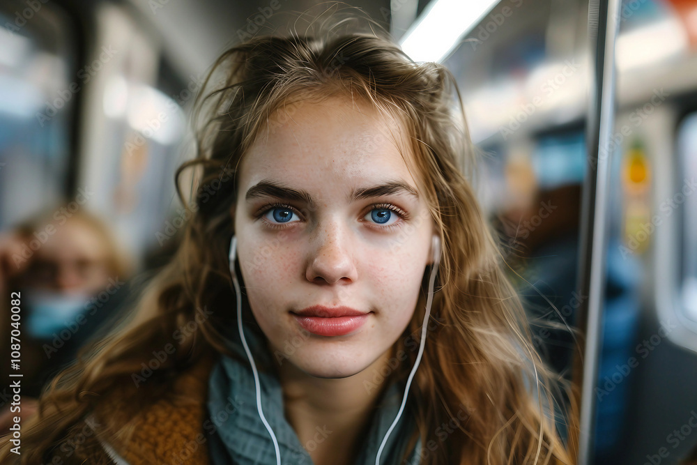 Generative AI portrait of people crowd busy day on dimly lit metro bus train public transport concept, urban scene Generative AI portrait of people crowd busy day on dimly lit metro bus train public transport concept, urban scene