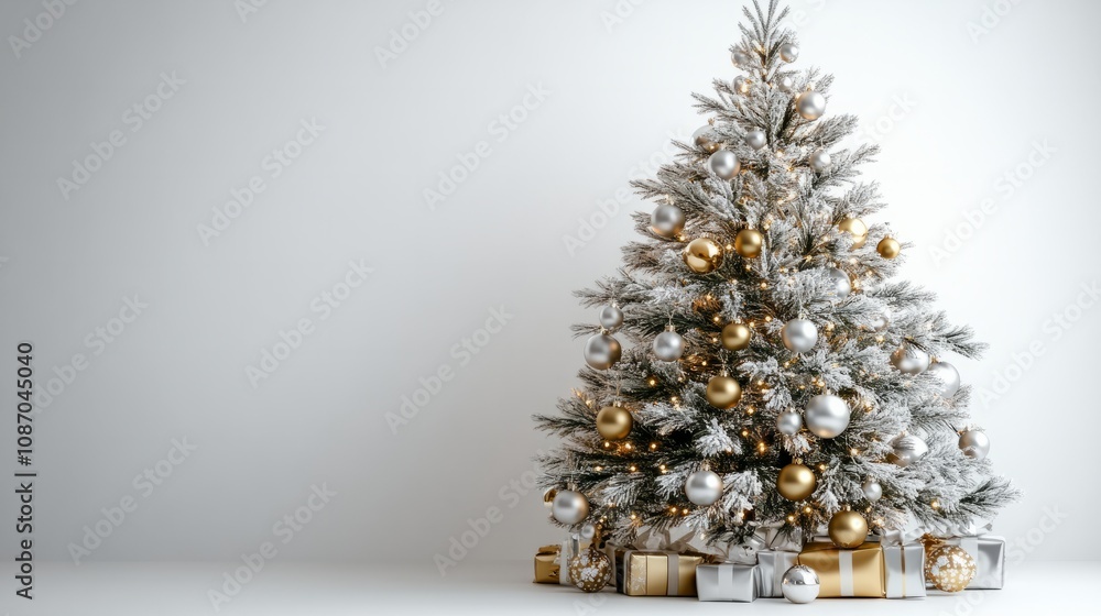 3d rendered silver white chrsitmas tree against white background 3d rendered silver white chrsitmas tree against white background