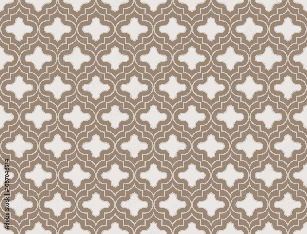 Arabic design vector seamless pattern. Beige ornament for decoration or design Arabic design vector seamless pattern. Beige ornament for decoration or design