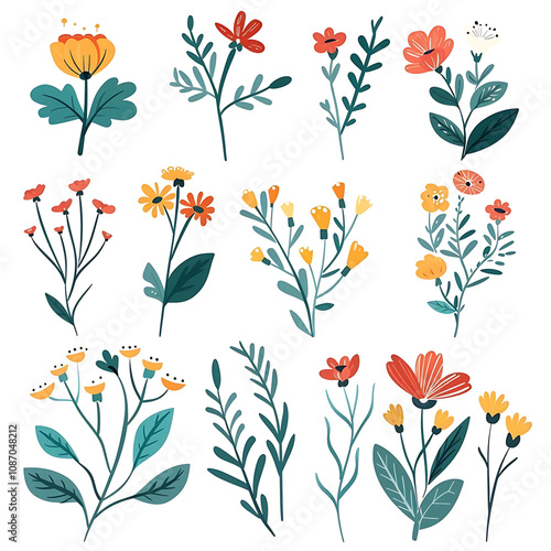 seamless pattern with flowers