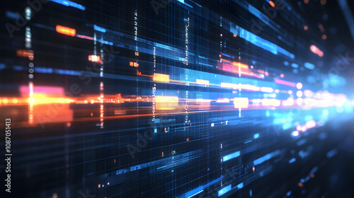 Wallpaper Mural holographic timeline visualization tool Torontodigital.ca