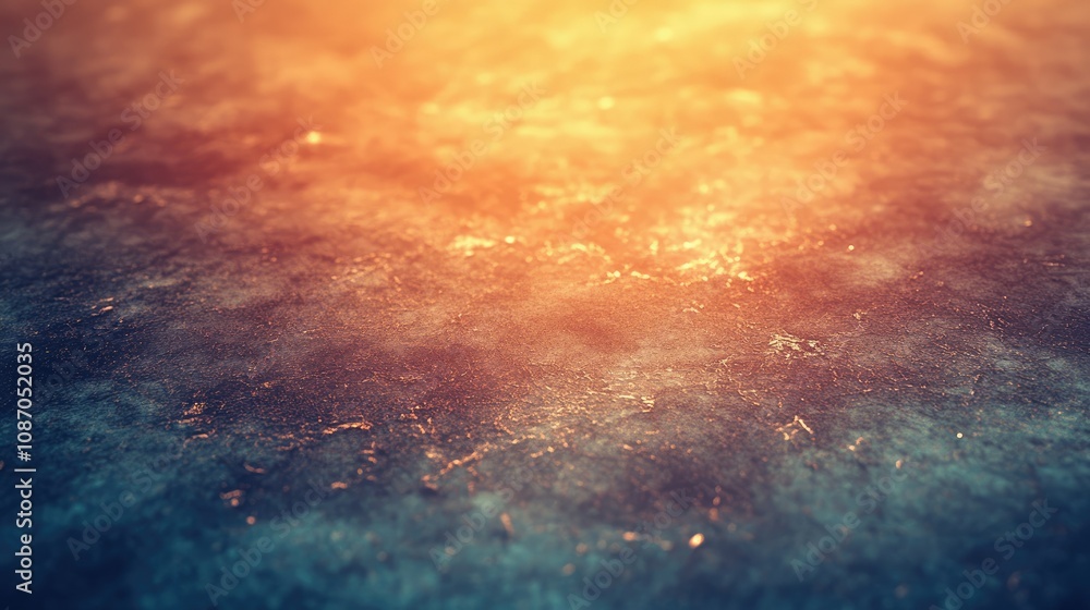 Fototapeta premium Abstract textured background with warm and cool tones, blurred effect.