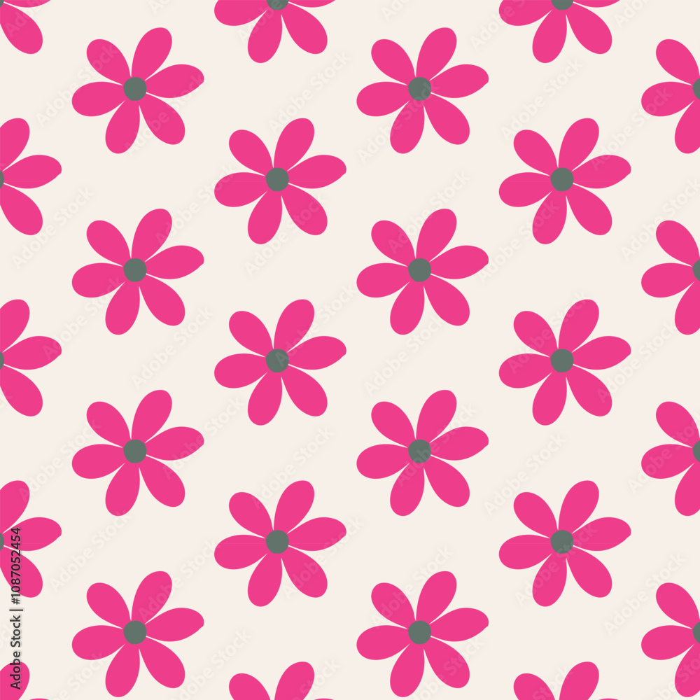 Pattern of seamless flowers ,vector illustration hand-drawn floral doodle background, Botanical art, funny basic nature shapes wallpaper. Pattern of seamless flowers ,vector illustration hand-drawn floral doodle background, Botanical art, funny basic nature shapes wallpaper.