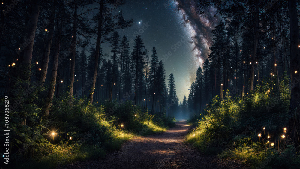Obraz premium Enchanting Forest Path