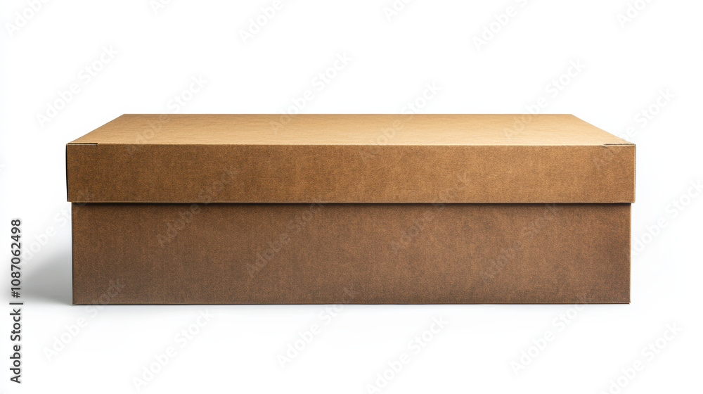 Large sturdy cardboard box neutral, simple design Large sturdy cardboard box neutral, simple design