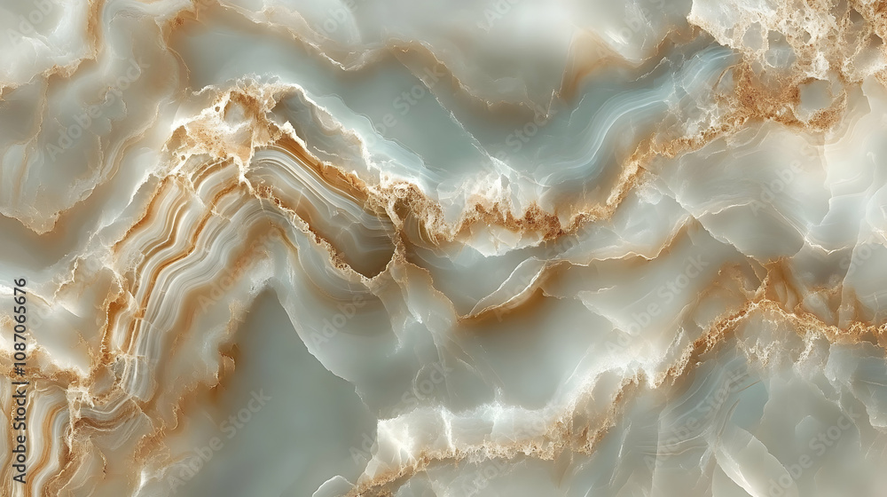 Abstract Marble Background with Swirling Veins in Tones of White, Green, and Brown Abstract Marble Background with Swirling Veins in Tones of White, Green, and Brown