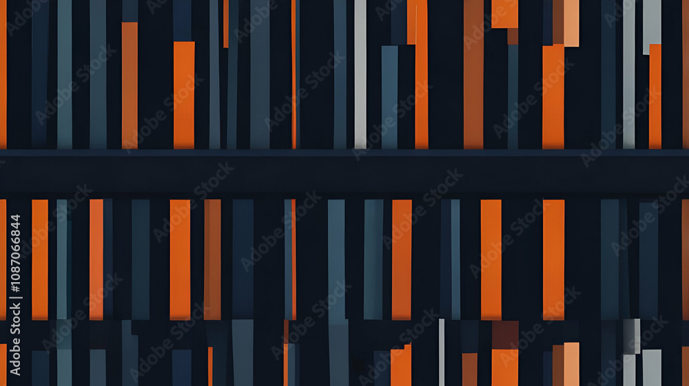 A pair of contrasting vertical bars in navy blue and orange, arranged side by side. Background\Wallpaper A pair of contrasting vertical bars in navy blue and orange, arranged side by side. Background\Wallpaper