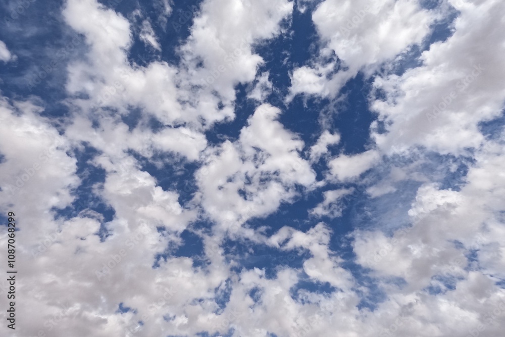 Obraz premium Blue Sky with Clouds, Cloudy Sky