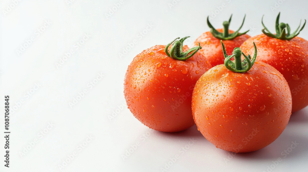 Fresh tomatoes isolated on white background, Fresh tomatoes isolated on white background,