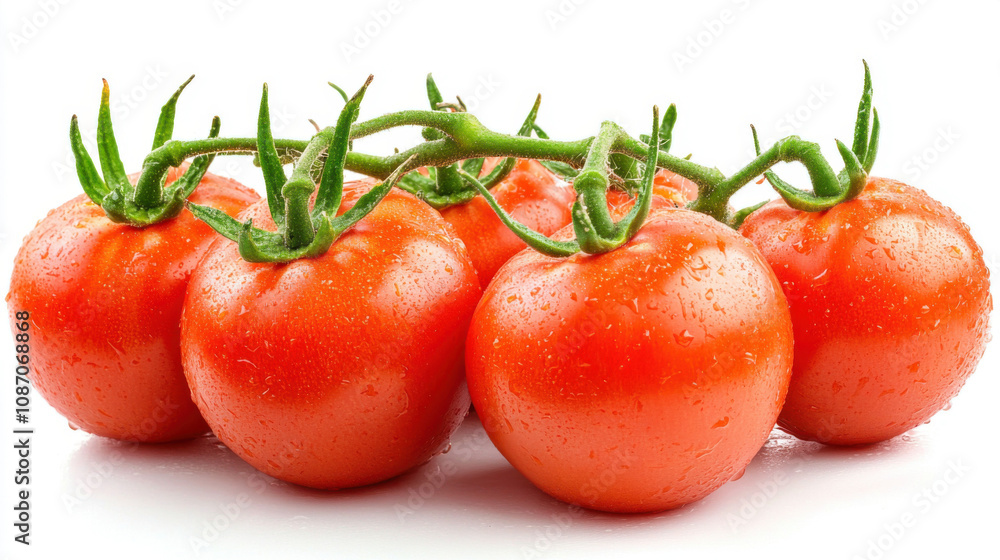 Fresh tomatoes isolated on white background, Fresh tomatoes isolated on white background,
