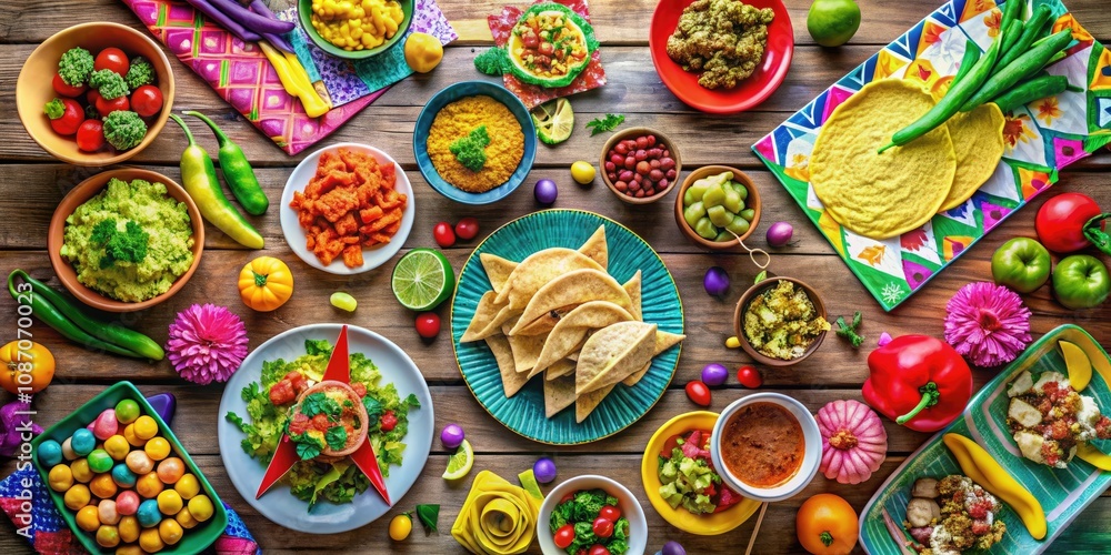 Vibrant Mexican Fiesta with Tacos, Guacamole, and Salads - A Colorful Drone Photography Experience for Coloring Pages Vibrant Mexican Fiesta with Tacos, Guacamole, and Salads - A Colorful Drone Photography Experience for Coloring Pages