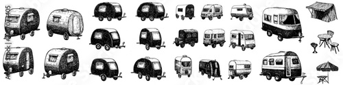 Icons for RVs and travel campers