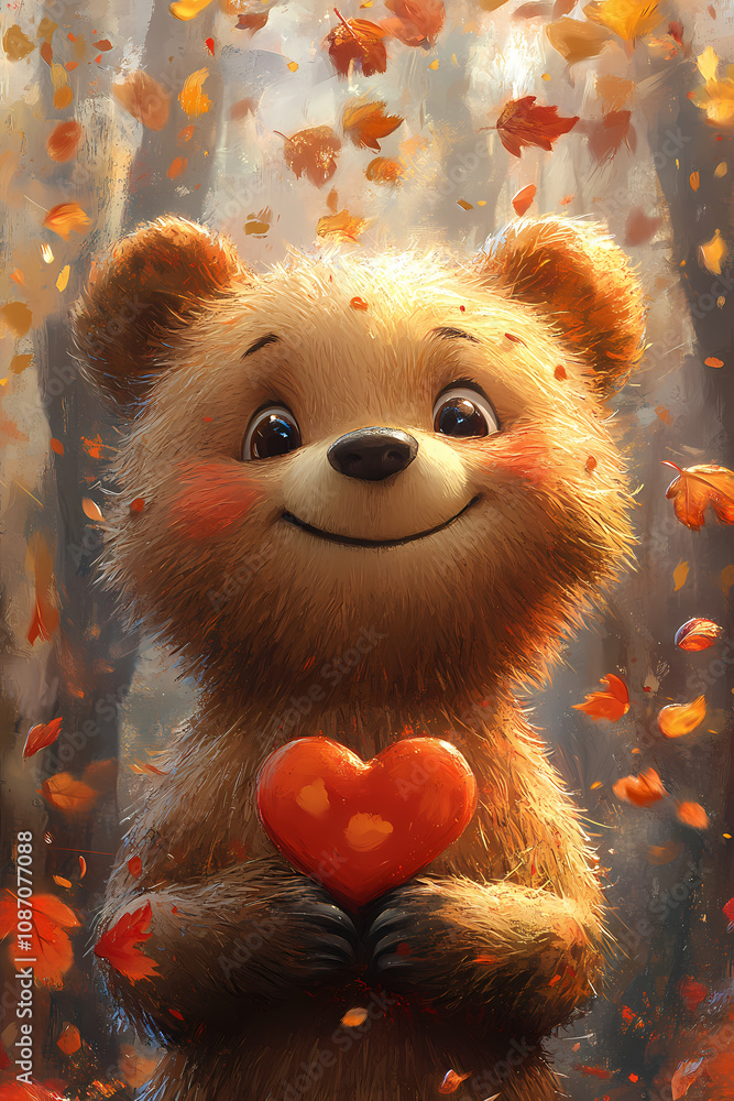 smiling bear, 2d vector art style,cartoon stylized, vibrant colors, smiling bear, 2d vector art style,cartoon stylized, vibrant colors,