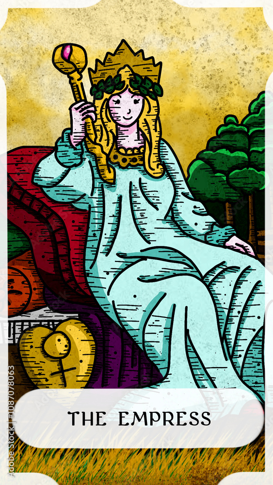 Fototapeta premium Tarot the empress