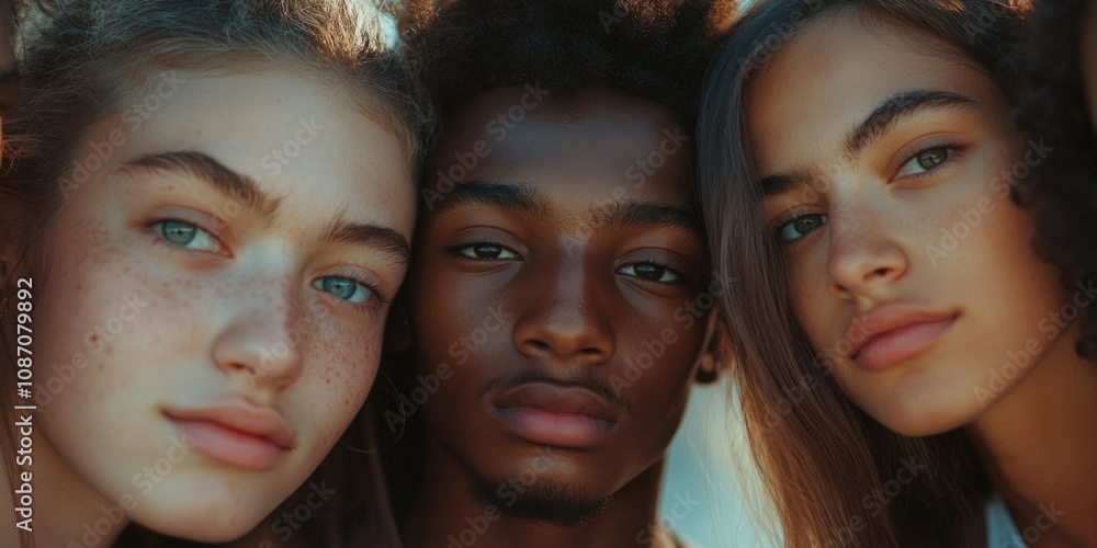 Obraz premium Friendly Faces and Hues