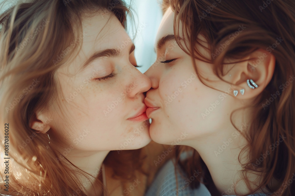 Generative AI Image of Cozy Couple in Love Spending Quality Time Together at Home Generative AI Image of Cozy Couple in Love Spending Quality Time Together at Home