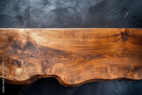 Natural Wood Surface with Unique Grain Patterns