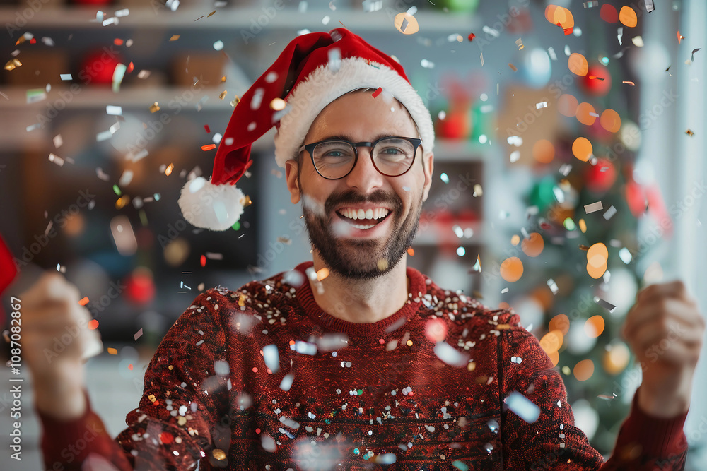 Santa claus on christmas eve happy new year concept generative AI Santa claus on christmas eve happy new year concept generative AI