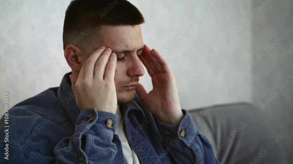 Migraine in a young guy.
A man has a headache.
A man massages weights on his head to reduce headaches and pressure Migraine in a young guy.
A man has a headache.
A man massages weights on his head to reduce headaches and pressure