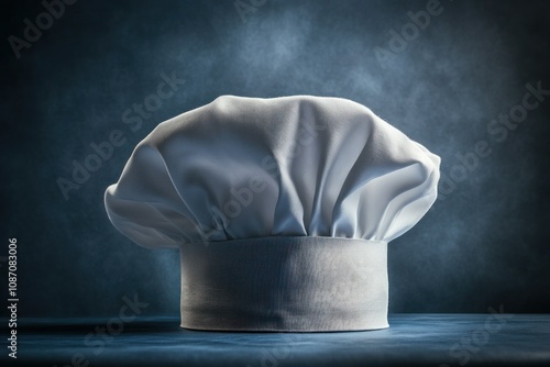 Classic Chef Hat in Dramatic Lighting