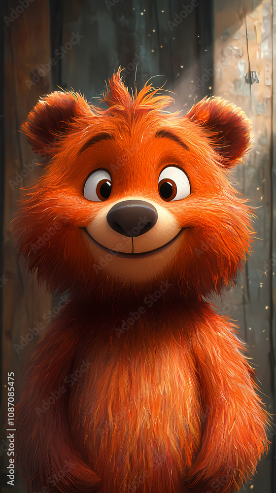 smiling bear, 2d vector art style,cartoon stylized, vibrant colors, smiling bear, 2d vector art style,cartoon stylized, vibrant colors,