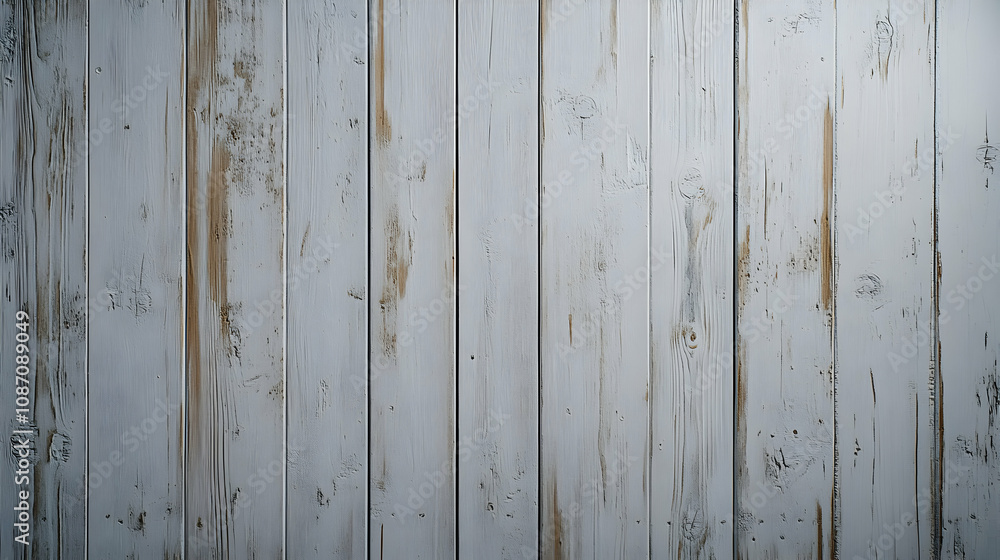 Distressed White Wooden Planks Create a Rustic Background for Design Projects Distressed White Wooden Planks Create a Rustic Background for Design Projects