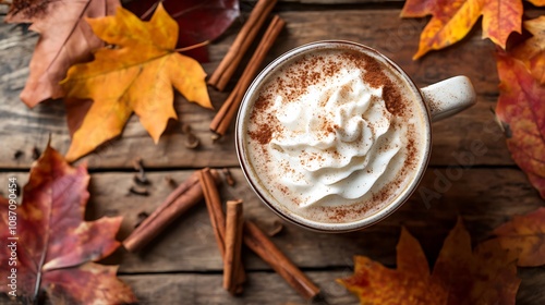 Pumpkin Spice Latte with Whipped Cream photo